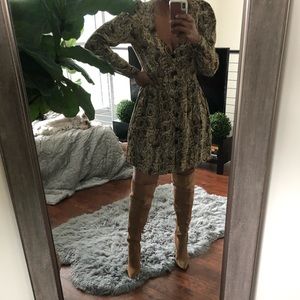 Zara snake print dress